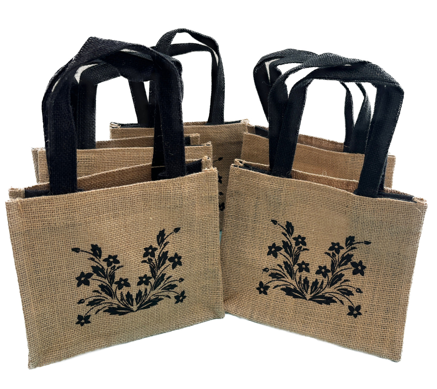 Rustic Mini Burlap Jute Bags Weddings Parties Favor Reusable Eco-Friendly Bags