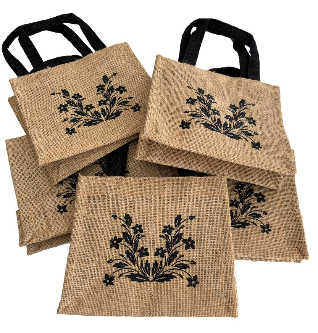 Rustic Mini Burlap Jute Bags Weddings Parties Favor Reusable Eco-Friendly Bags